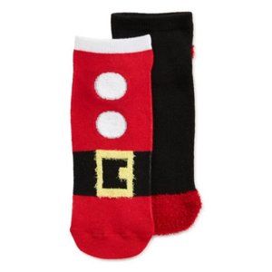 5/$15 Women's Cozy Low-Cut Socks, 2-Pack Santa
